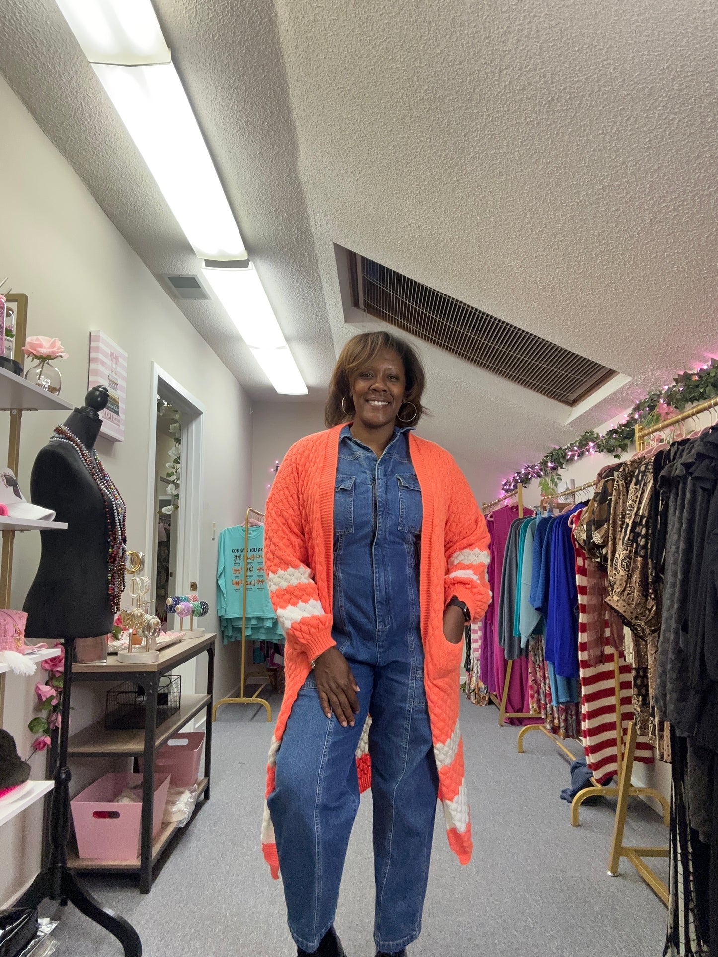 The Orange Sherbet Cardigan Sweater