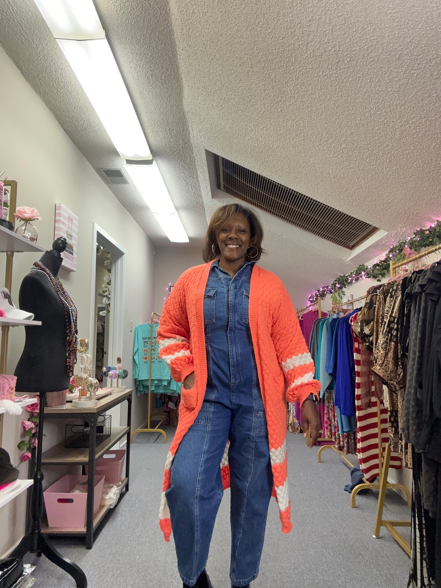 The Orange Sherbet Cardigan Sweater